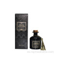 220 ml de stock grande decoración superior fragancia de aire fragancia de botella negra difusor de láminas